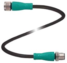 Pepperl&plus;Fuchs M12 to M12 Cordset; Female Straight to Male Straight; 8-Pin; 8-Wire to 4-Pin; 2m PUR Cable